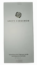 White box with 'Green Cardamom' branding on a black background